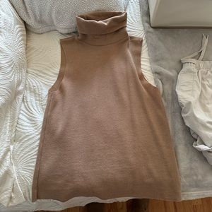 Zara wool blend tank top turtle neck